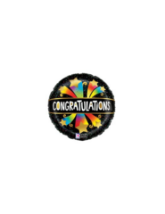 Congratulations Bursting Star Foil Ballon