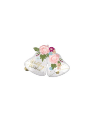 Wedding Wishes Bells Foil Balloon