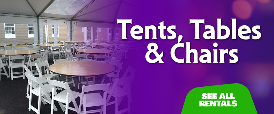 Tents, Tables and Chairs Rentals