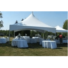 20 x 20 Cable Frame Package (White Padded Chairs)