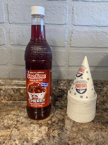 Sno Cone Syrup, Cherry (25 Servings)
