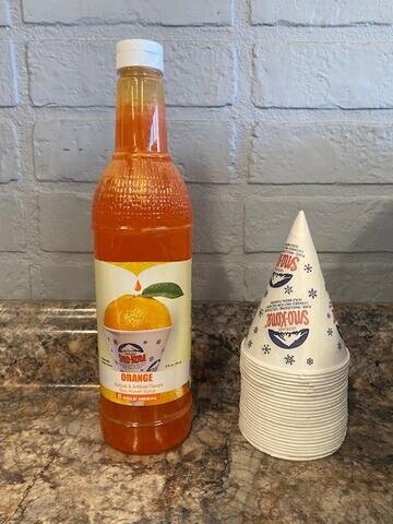 Sno Cone Syrup, Orange (25 Servings)