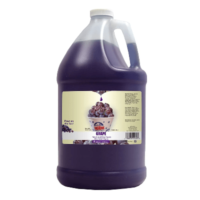 Sno Cone Syrup, Grape (1 Gallon-64 Servings)