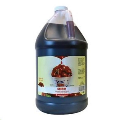 Sno Cone Syrup, Cherry (1 Gallon-64 Servings)