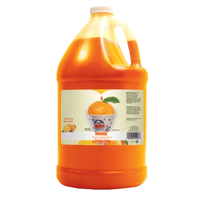 Sno Cone Syrup, Orange (1 Gallon-64 Servings)