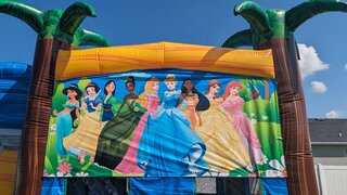 Disney Princess Bounce House Banner