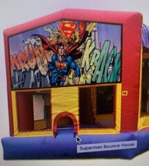 Superman Bounce House Banner