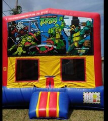 Ninja Turtles Bounce House Banner