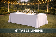 6' Banquet Table Linens