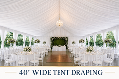Tent Draping (40' Wide Tents)