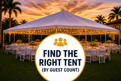 Find the Right Tent  (By Guest Count)