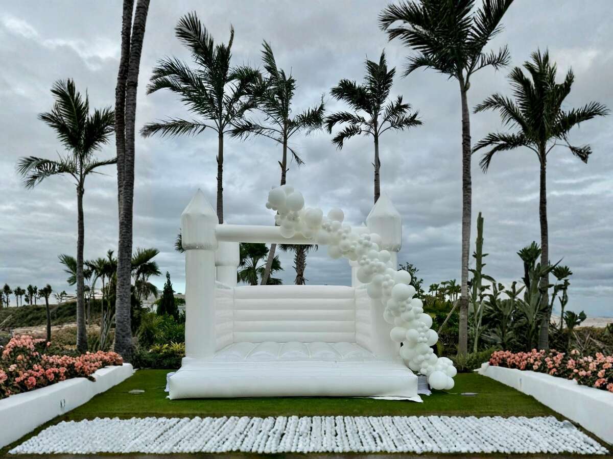 White Bounce House Rental from Treasure Coast Party Rentals