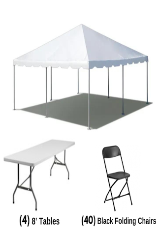 20x20 tent package