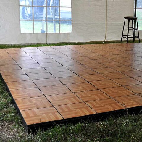 Dance Floor Rental 15’ x 15' Teak