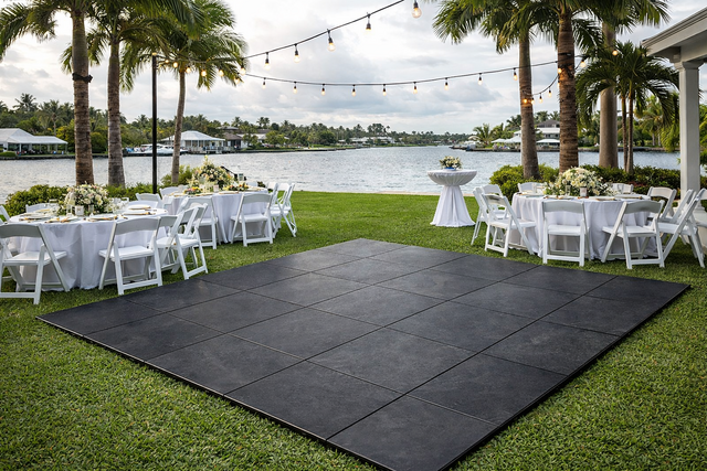 Dance Floor Rental 15’ x 15' Black