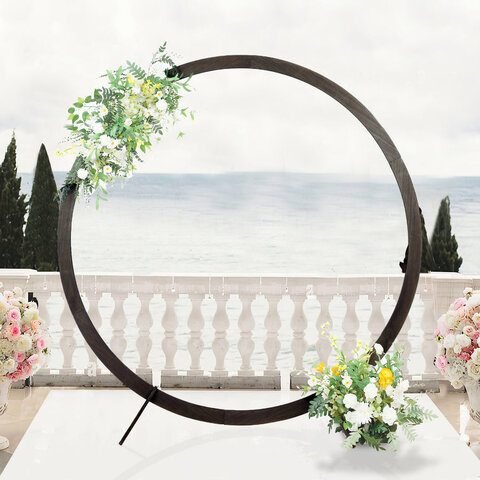 Round Wedding Arch (Wood) (7')