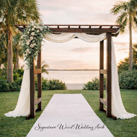 Signature Wood Wedding Arch Rental