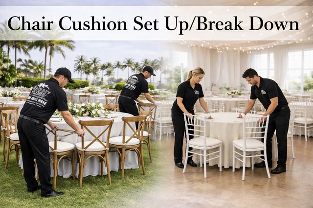 Chair Cushion Set Up/ Break Down