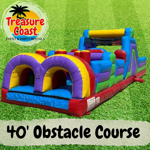 40' Dual Lane Obstacle Course