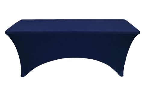 8' Table Linen (Dark Navy Blue Spandex)