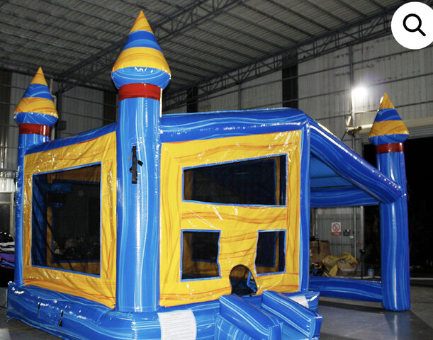 Bounce House Castle  2-in-1  w/ Basketball Hoop Inside