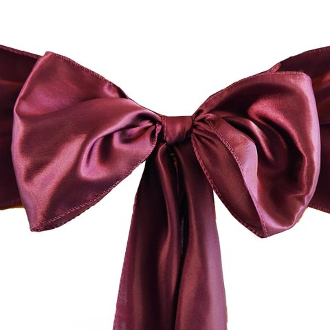 Sash (Burgundy Satin)