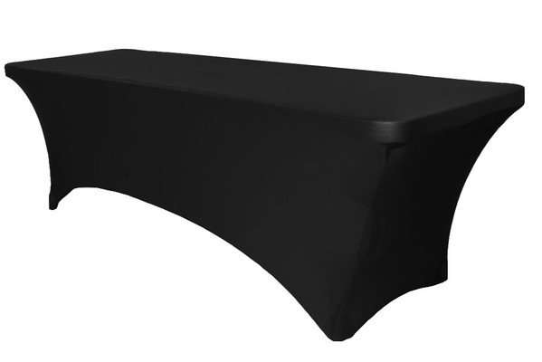 6' Table Linen (Black Spandex)
