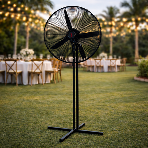 Indoor/Outdoor Black Fan