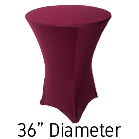  High Top Table Linen(Burgundy Spandex)