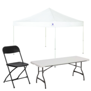 15' x 15' Tent. (4) Tables, 24 Chairs