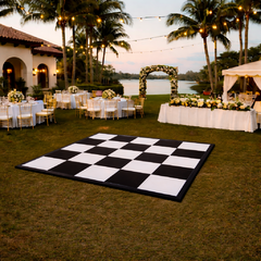 Dance Floor Rental 15’ x 15’ Black and White Checkered