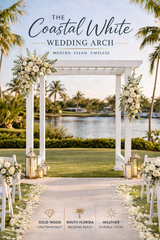 Coastal White Wedding Arch