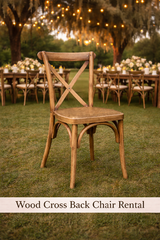 Wood Cross Back Chair