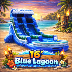 16' Blue Lagoon Water Slide
