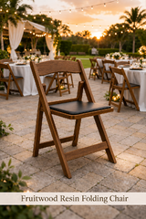 Fruitwood Resin Folding Chair