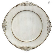 Charger Plate (Vintage White Washed)