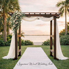 Signature Wood Wedding Arch