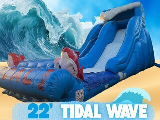 22' Tidal Wave Water Slide W/ Splash Pool