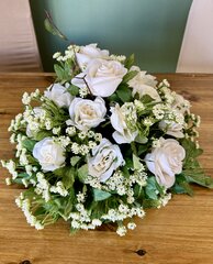 White Rose Faux Floral Arrangement