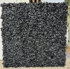 Black Hydrangea Flower Wall Backdrop (8'L x 8'H)