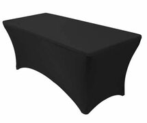 8' Table Linen (Black Spandex)