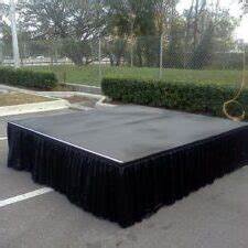 8' x 8' Stage Black w/ Black Skirt (20” high)