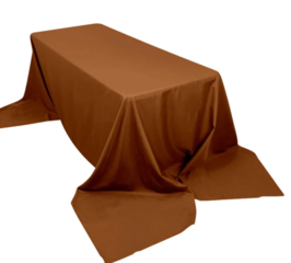 8' Table Linen (90 x 156" Brown)