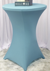 High Top Table Linen(Aqua Blue Spandex)