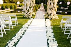 40' x 3.5' Carpet Runner (Pure White)