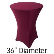 High Top Table Linen(Burgundy Spandex)