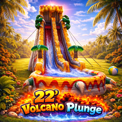 22' Volcano Plunge Water Slide