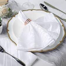 Napkin (White Taffeta)