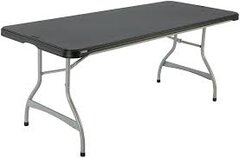 6' Black Tables