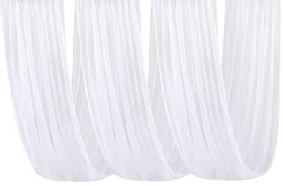 White Sheer Drape (4.5' x 16')